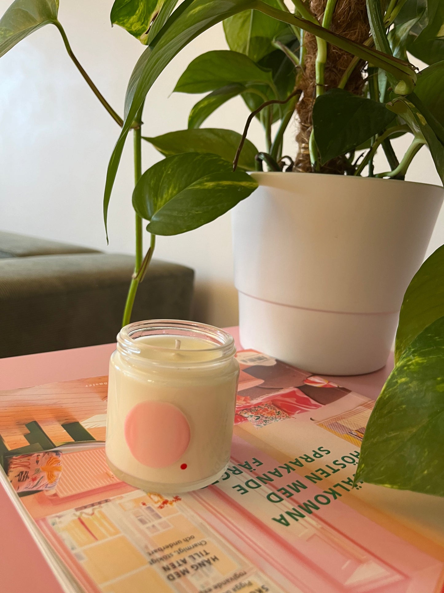 Champagne & Rose Doftljus – to:from